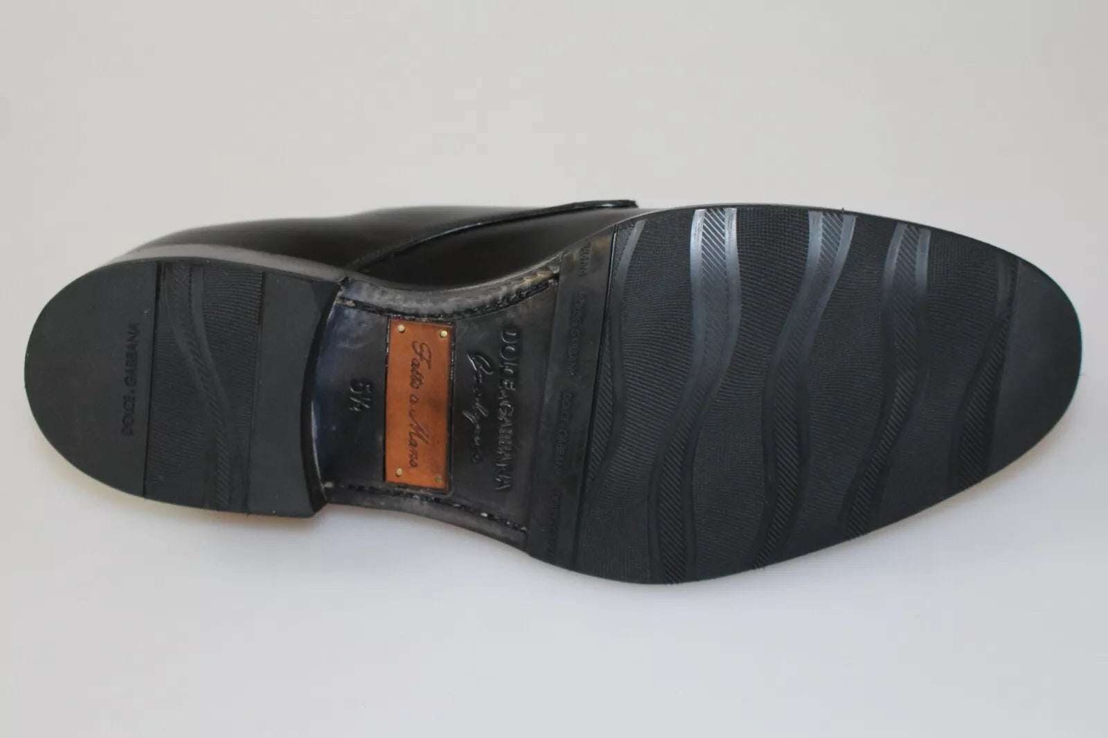 Dolce & Gabbana Black Leather SARTORIA Hand Made Shoes | Regal Royce