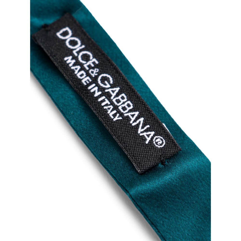 Dolce & Gabbana Green Silk Bowtie | Regal Royce