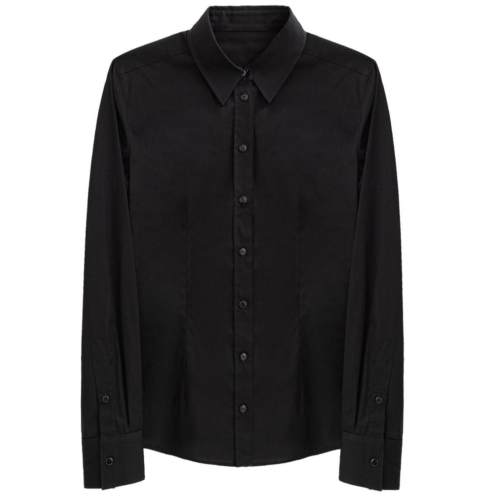 Dolce & Gabbana Black Cotton Dress Shirt | Regal Royce