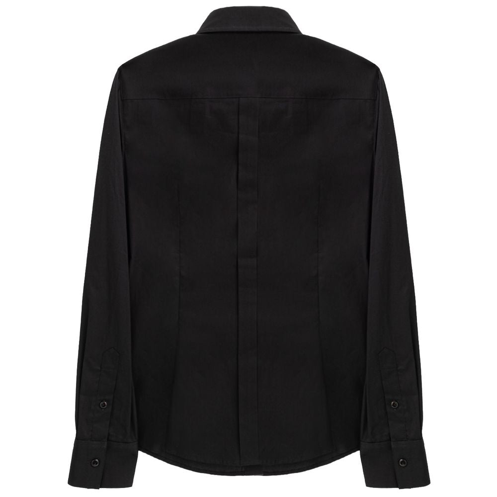 Dolce & Gabbana Black Cotton Dress Shirt | Regal Royce