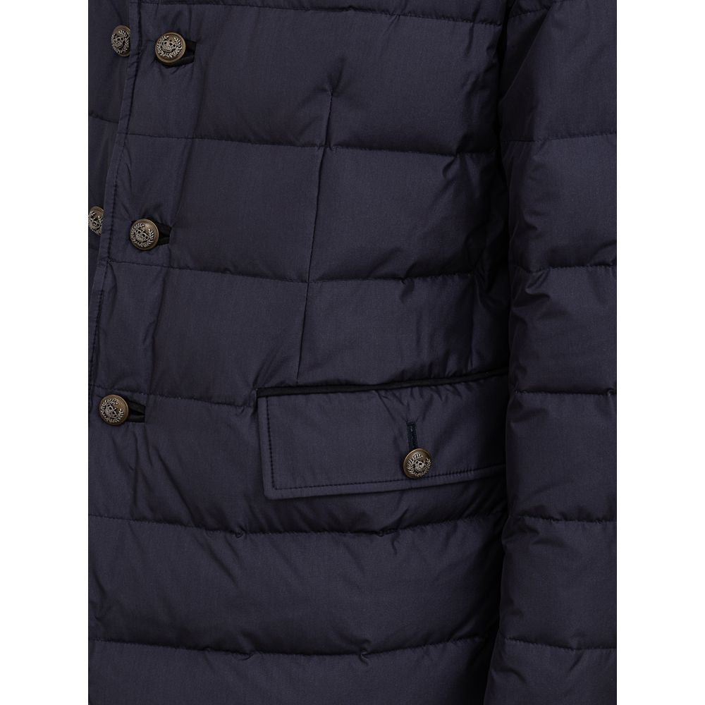 Dolce & Gabbana Blue Polyester Coat | Regal Royce