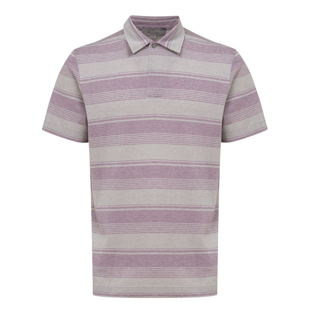 Canali Gray Cotton Polo Shirt | Regal Royce