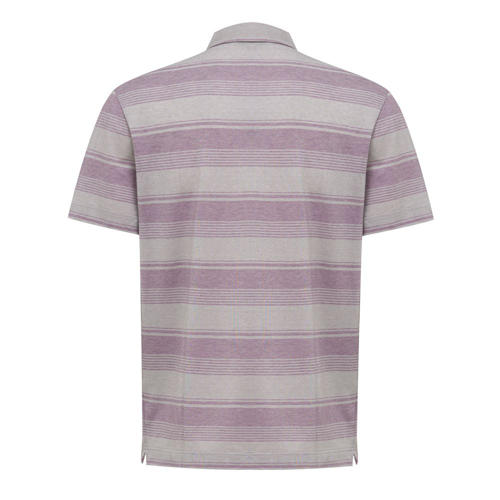 Canali Gray Cotton Polo Shirt | Regal Royce