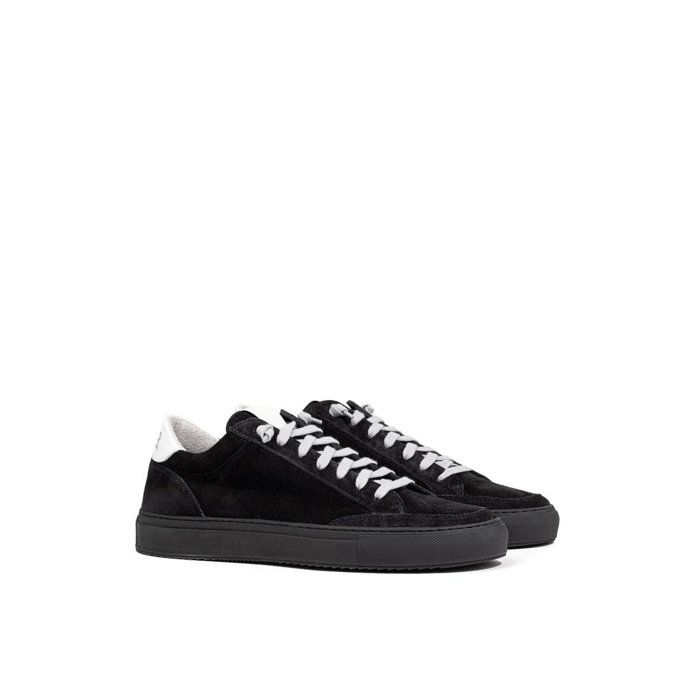 P448 Black Suede Leather Athletic Sneakers | Regal Royce