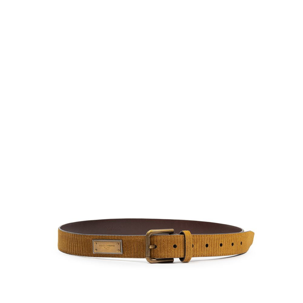 Dolce & Gabbana Brown Leather Regular Belt | Regal Royce