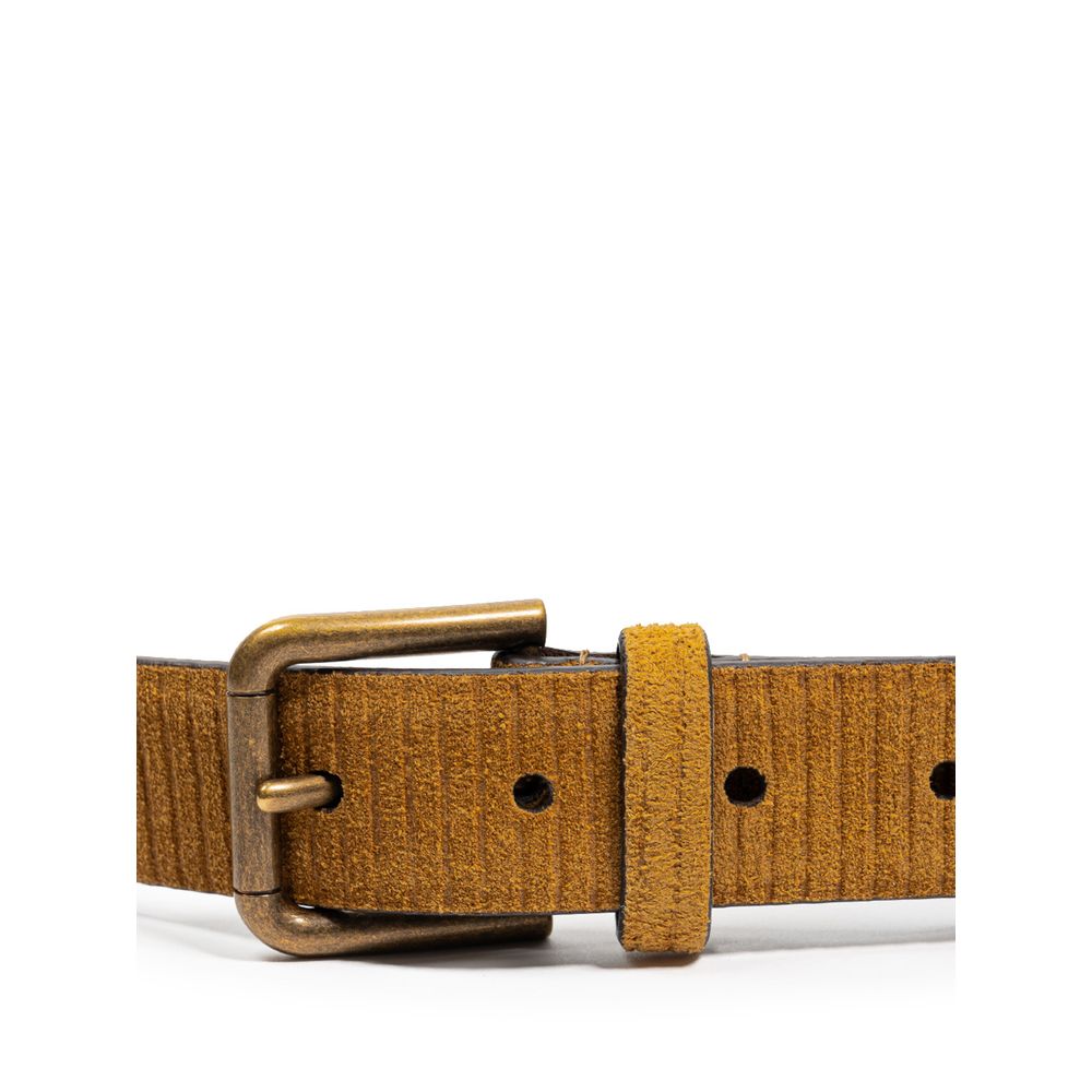 Dolce & Gabbana Brown Leather Regular Belt | Regal Royce