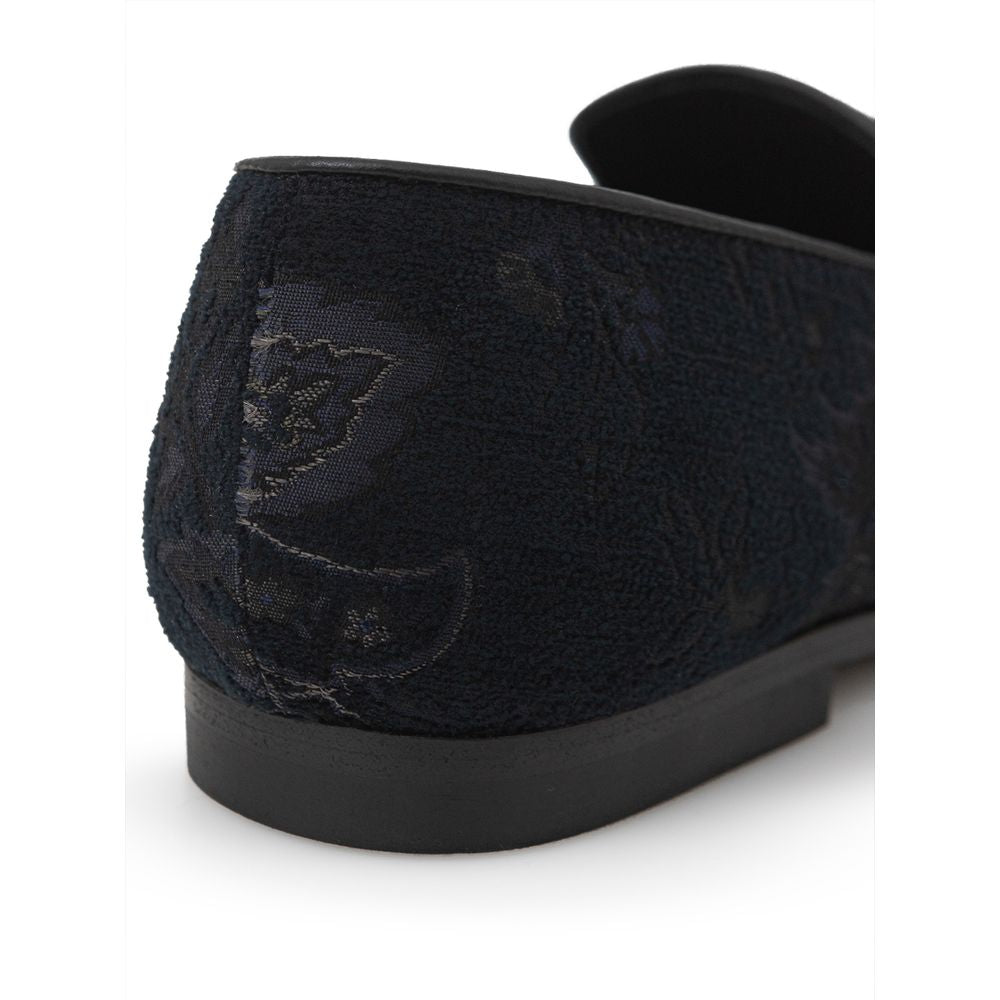 Etro Blue Leather Slip-On Loafers | Regal Royce