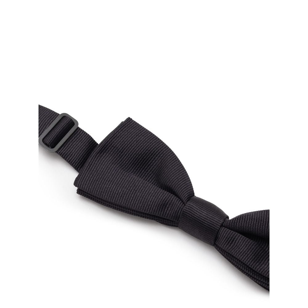 Dolce & Gabbana Black Silk Bowtie | Regal Royce