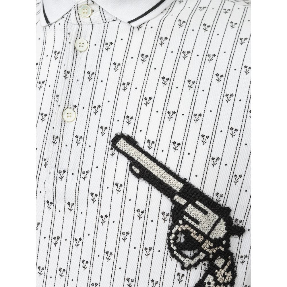 Dolce & Gabbana White Cotton Polo Shirt | Regal Royce