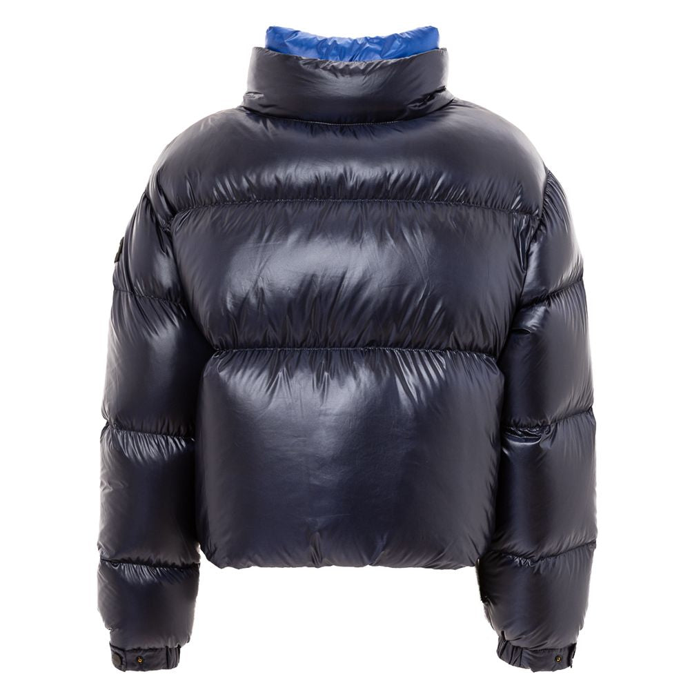 Add Blue Polyamide Full-Length Jacket | Regal Royce