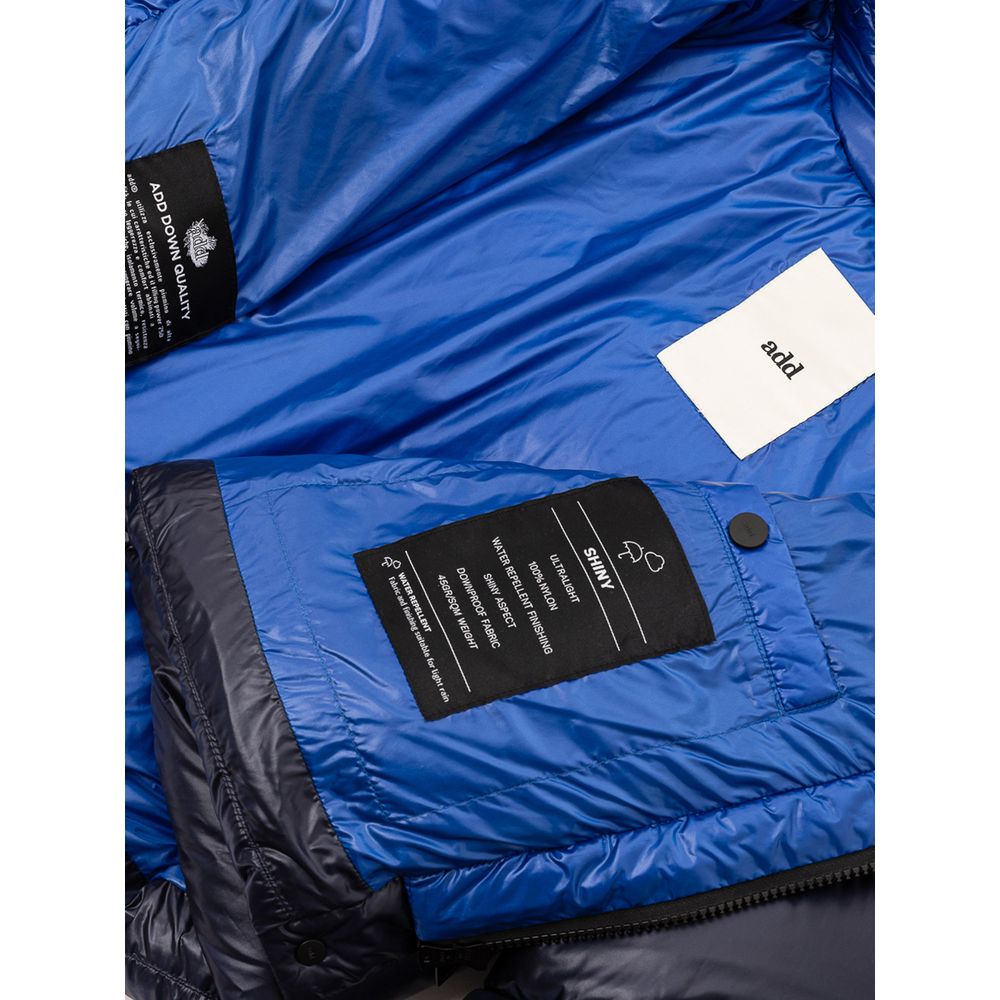 Add Blue Polyamide Full-Length Jacket | Regal Royce