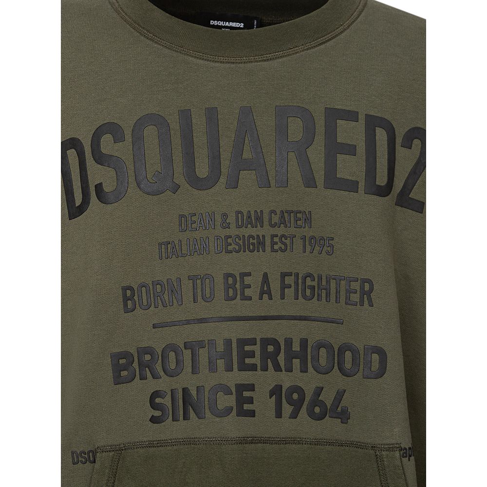 Dsquared² Green Cotton Sweatshirt