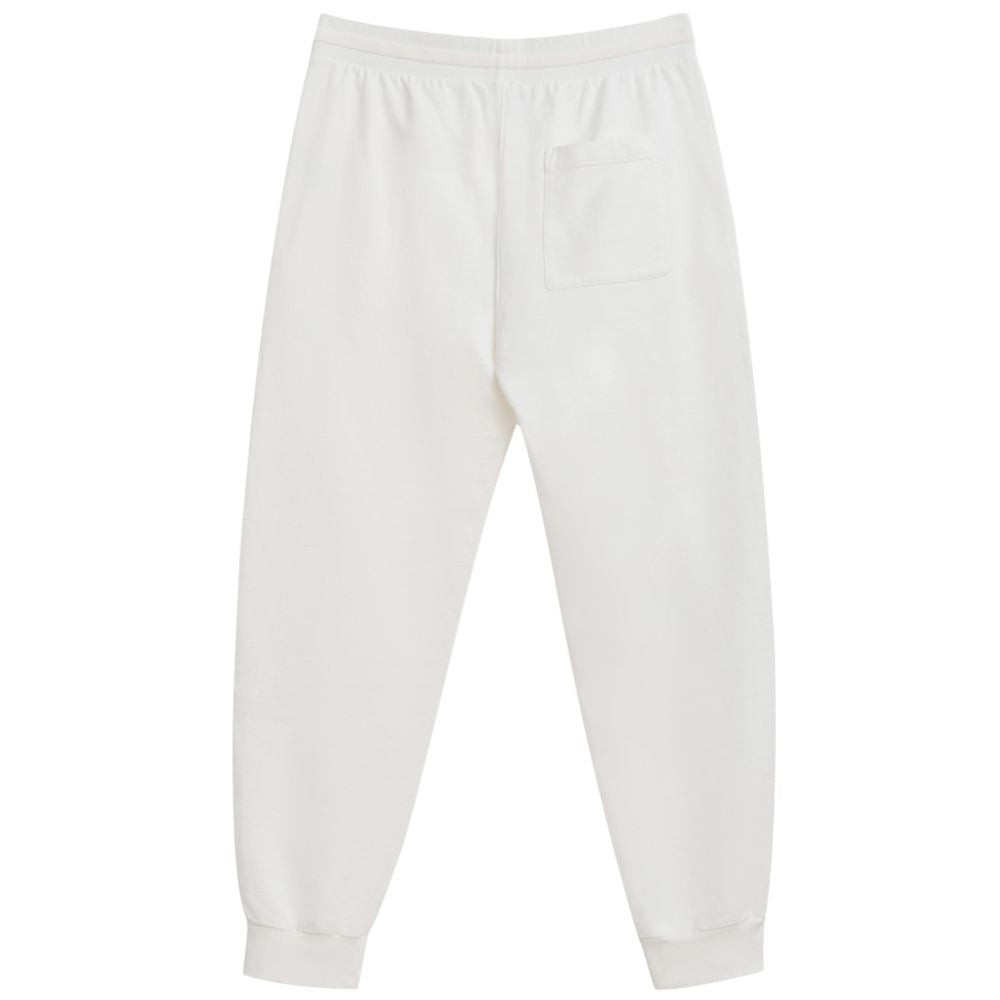 Casablanca White Cotton Athletic Pants | Regal Royce