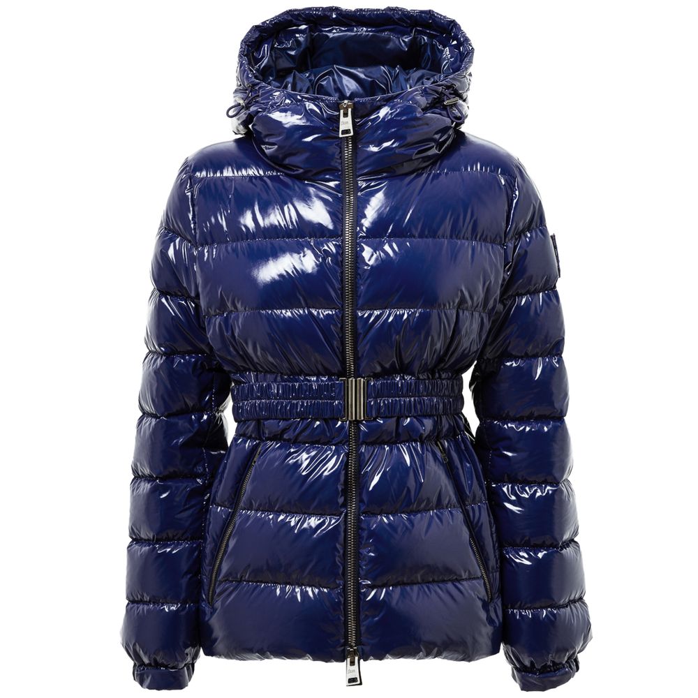 Herno Blue Polyamide Coat | Regal Royce