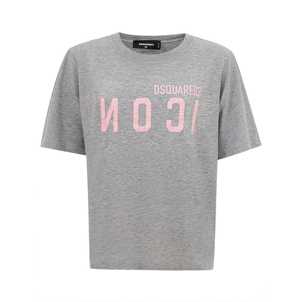 Dsquared² Gray Cotton T-Shirt | Regal Royce