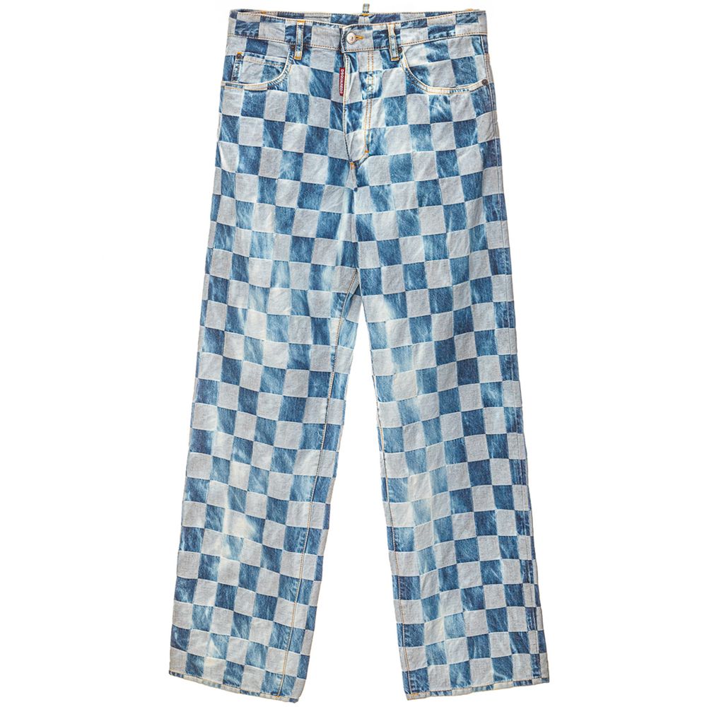 Dsquared² Blue Cotton Relaxed Fit Jeans | Regal Royce