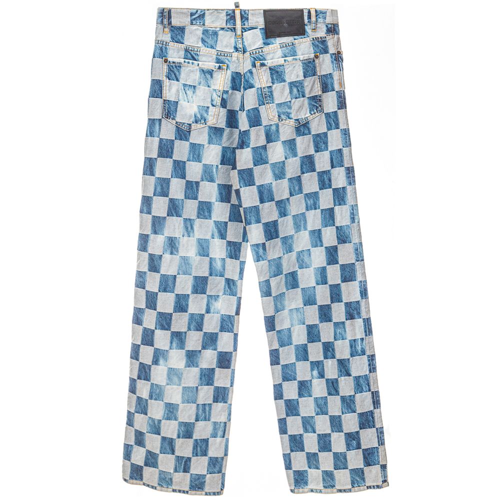 Dsquared² Blue Cotton Relaxed Fit Jeans | Regal Royce