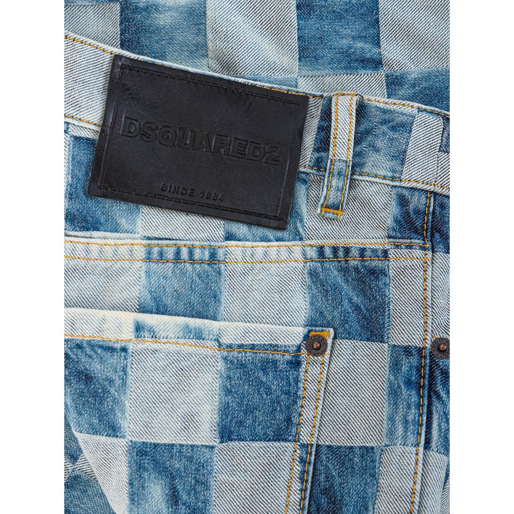 Dsquared² Blue Cotton Relaxed Fit Jeans | Regal Royce