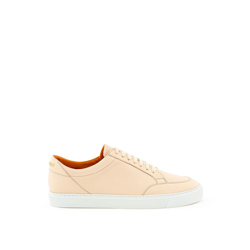 Burberry Pink Leather Low Top Sneakers | Regal Royce