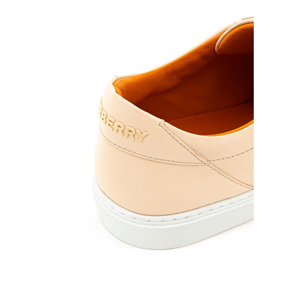Burberry Pink Leather Low Top Sneakers | Regal Royce
