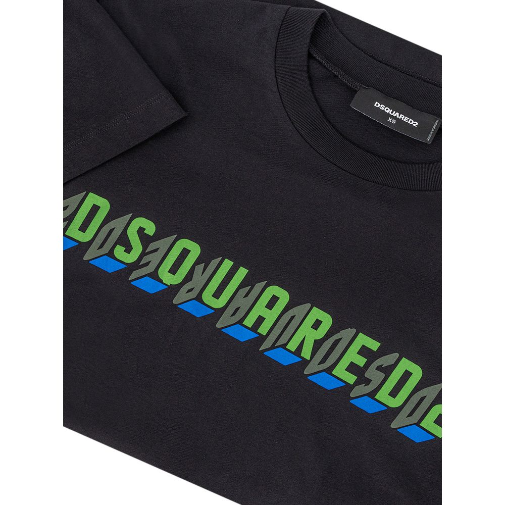 Dsquared² Black Cotton T-Shirt | Regal Royce