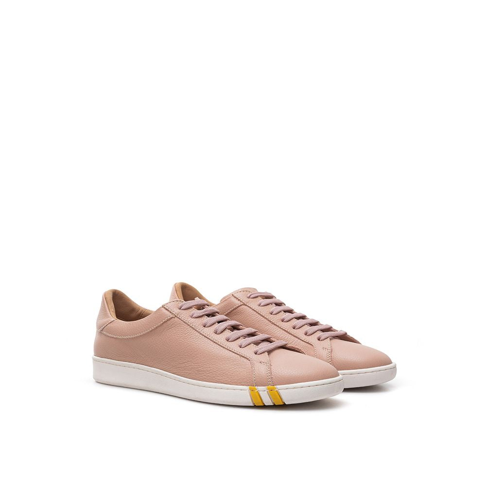 Bally Pink Fabric And Leather Low Top Sneakers | Regal Royce