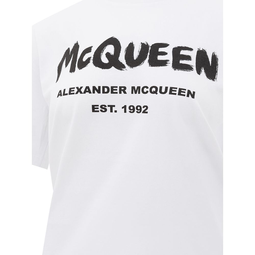 Alexander McQueen White Cotton T-Shirt | Regal Royce
