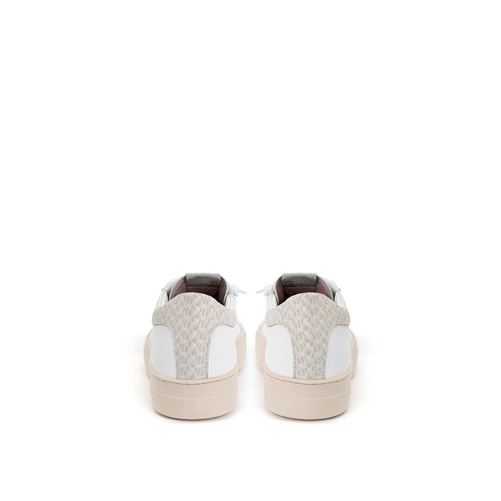 P448 White Leather Low Top Sneakers | Regal Royce