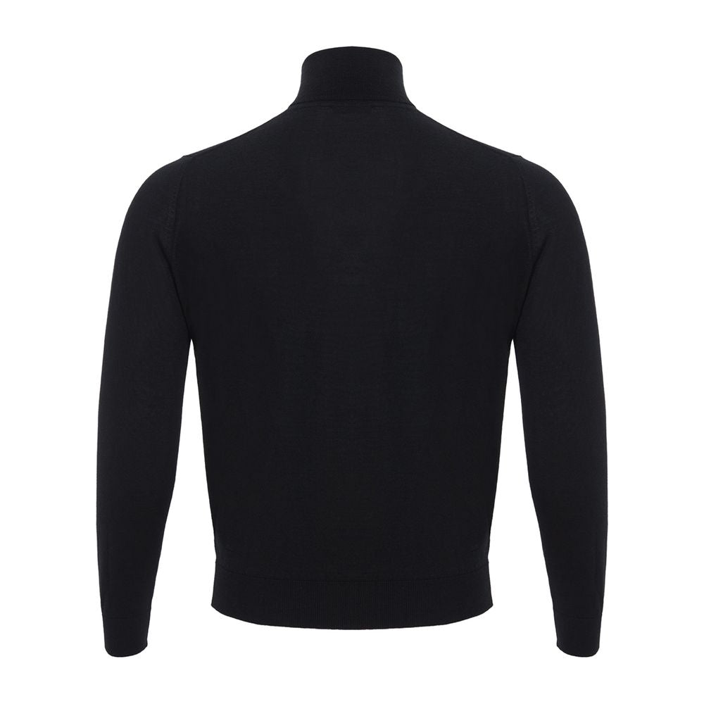 Colombo Black Cashmere Turtleneck | Regal Royce