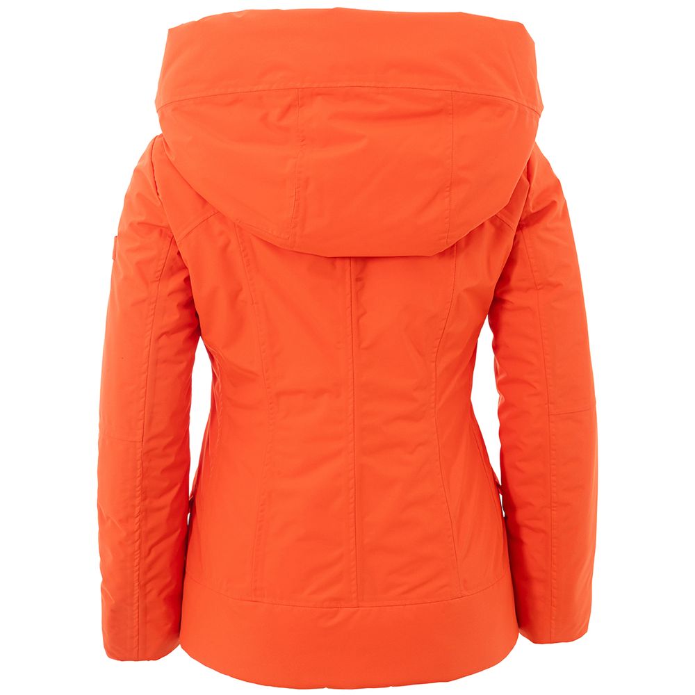 Peuterey Orange Polyester Full-Length Jacket | Regal Royce