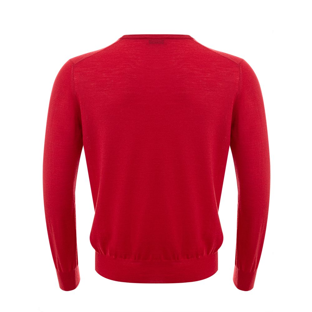 Gran Sasso Red Wool Sweatshirt | Regal Royce