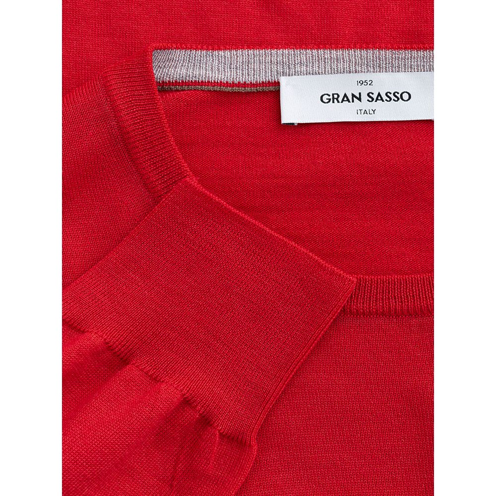 Gran Sasso Red Wool Sweatshirt | Regal Royce