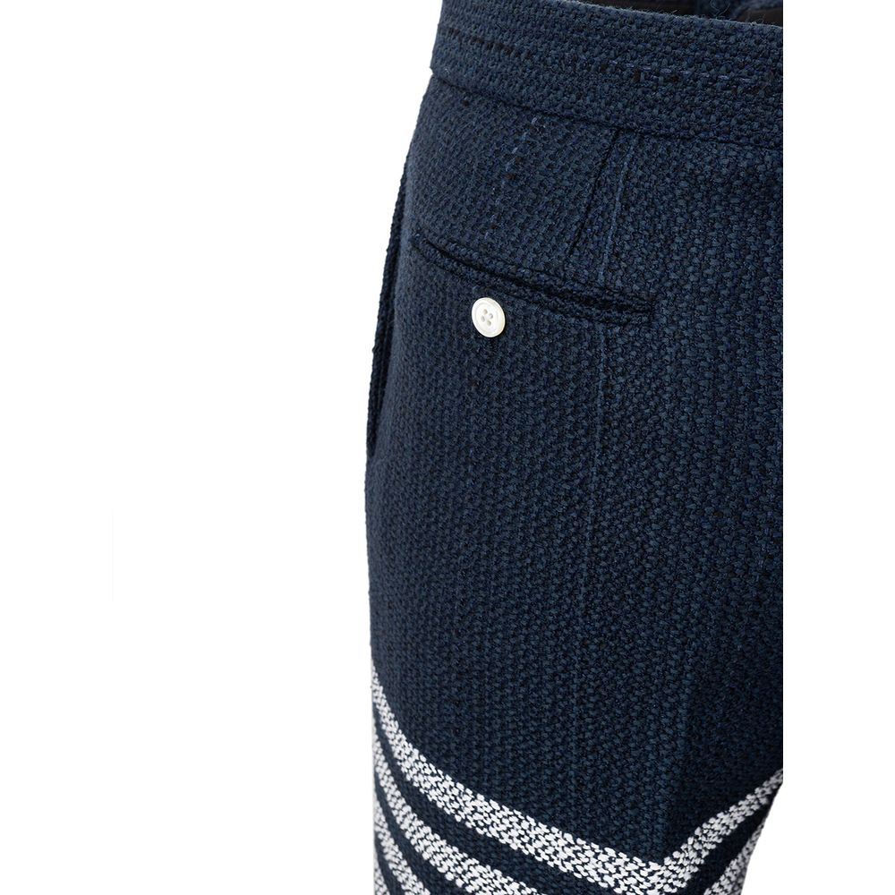 Thom Browne Blue Marabou Casual Pants | Regal Royce
