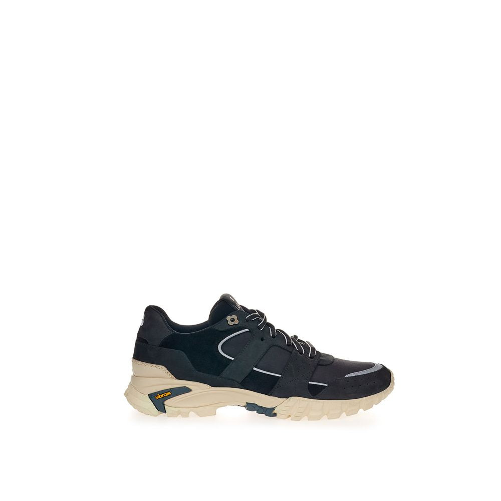Lardini Black Suede Leather Athletic Sneakers | Regal Royce
