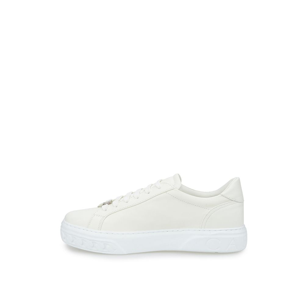 Casadei White Leather Athletic Sneakers | Regal Royce