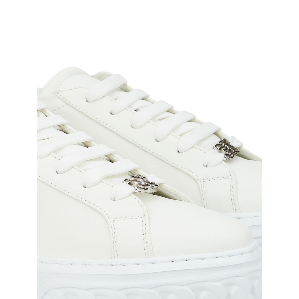 Casadei White Leather Athletic Sneakers | Regal Royce