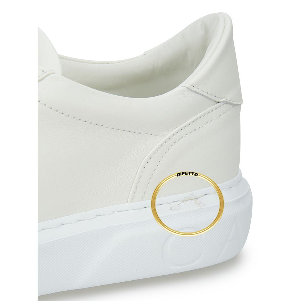 Casadei White Leather Athletic Sneakers | Regal Royce