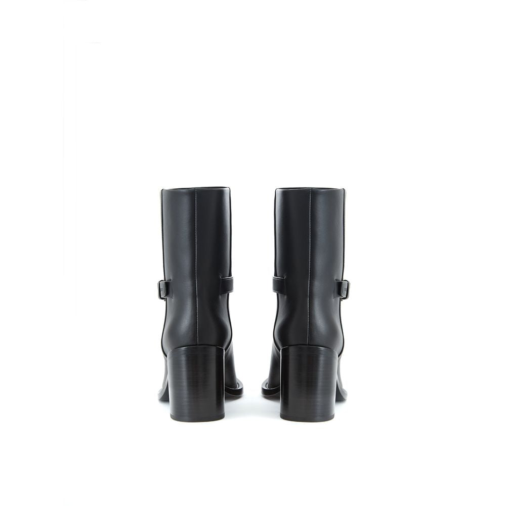 Burberry Black Leather Ankle Boots | Regal Royce