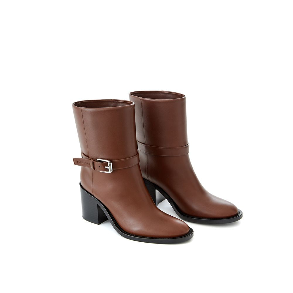 Burberry Brown Leather Ankle Boots | Regal Royce