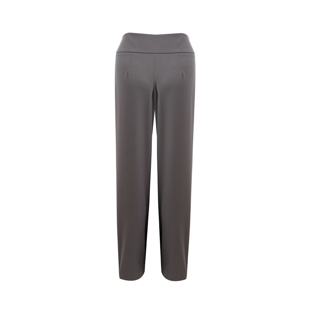 Lardini Gray Wool Casual Pants | Regal Royce