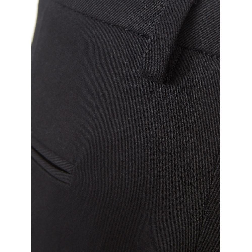 Lardini Black Cotton Chino Pants | Regal Royce