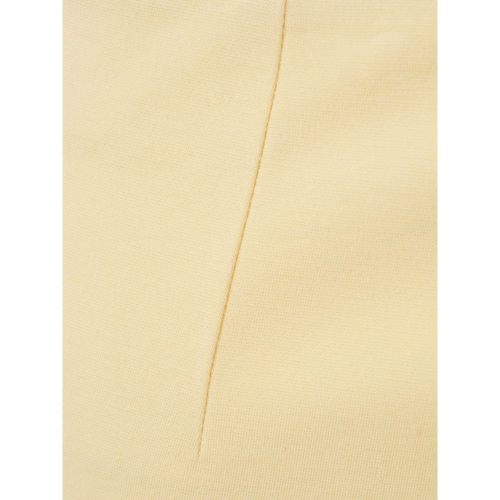 Lardini Yellow Viscose Midi Skirt | Regal Royce