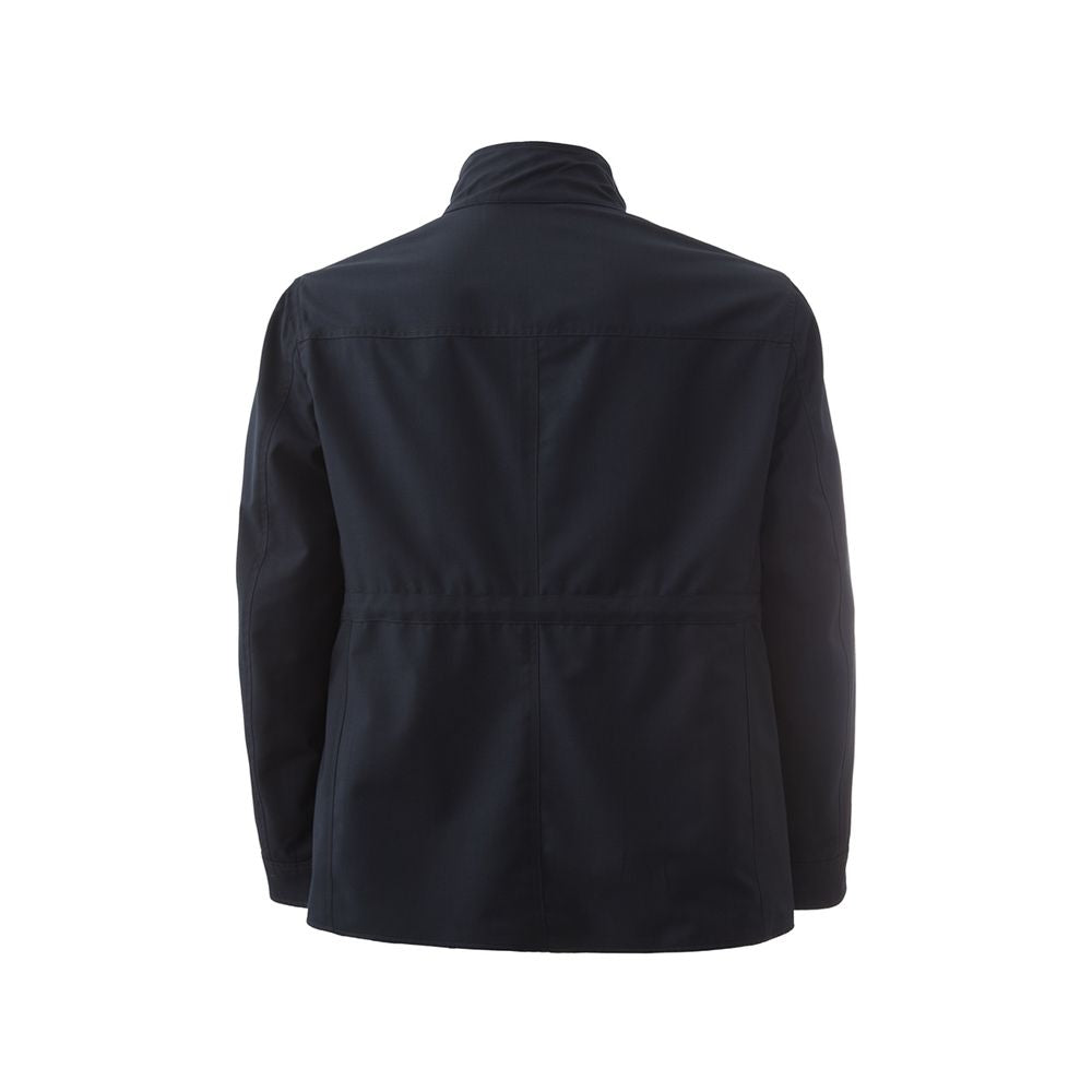 Lardini Blue Wool Coat | Regal Royce