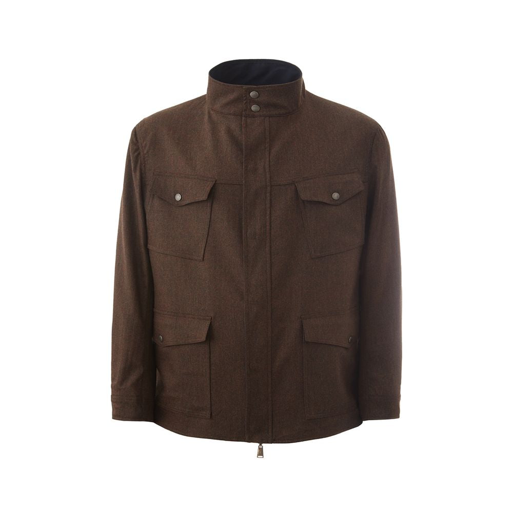 Lardini Blue Wool Coat | Regal Royce