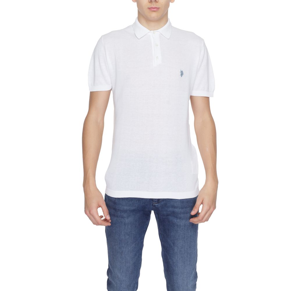 U.S. POLO ASSN. White Cotton Dress Shirt | Regal Royce