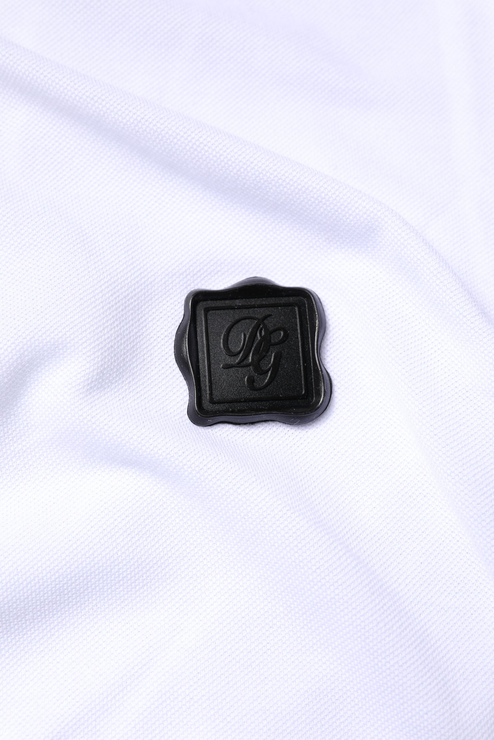 Dolce & Gabbana White Cotton Logo Collared Polo T-shirt | Regal Royce