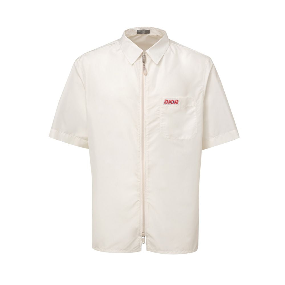 Dior White Polyester Shortsleeve Shirt | Regal Royce