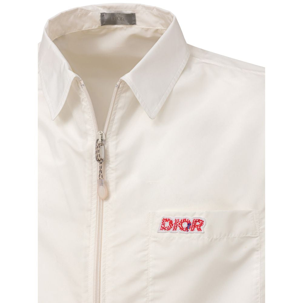 Dior White Polyester Shortsleeve Shirt | Regal Royce