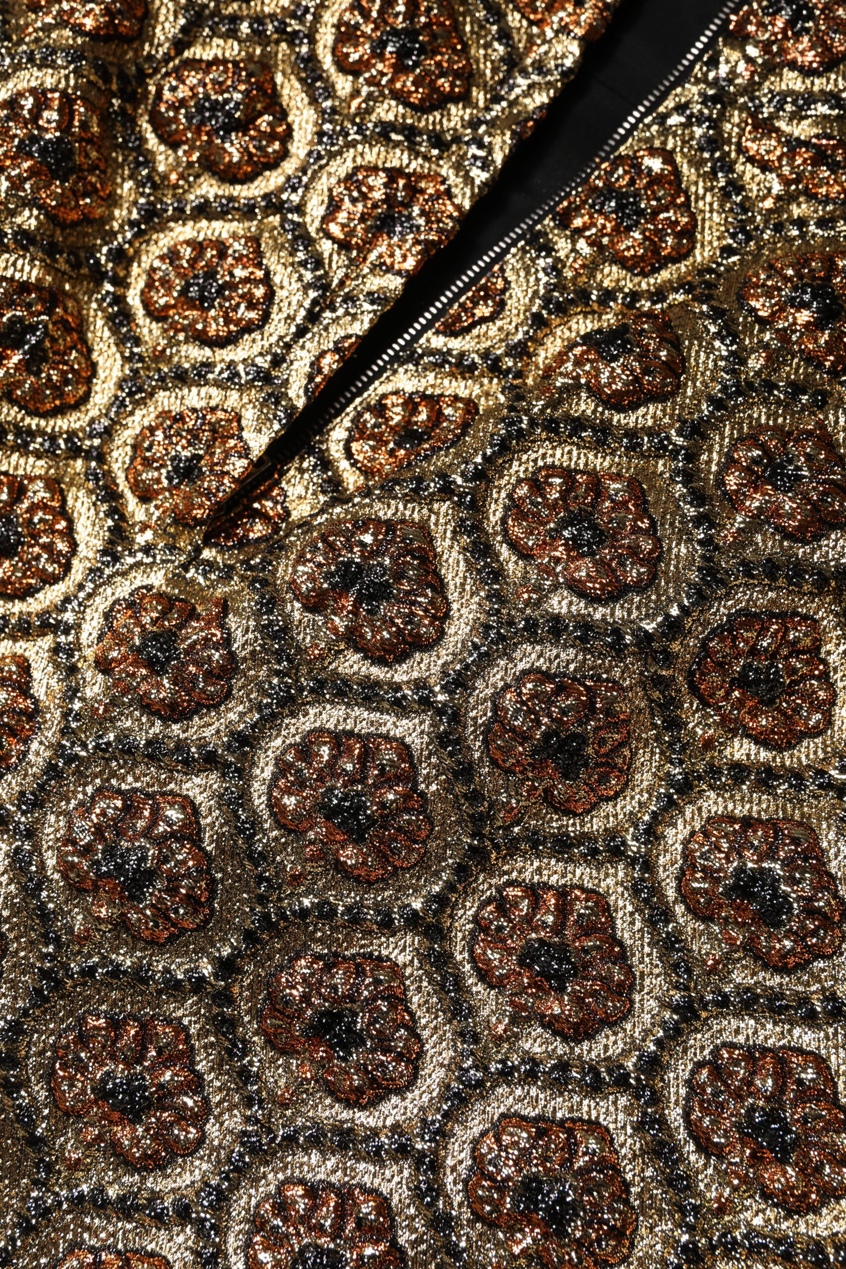 Dolce & Gabbana Brown Polyester Brocade A-line Mini Skirt | Regal Royce