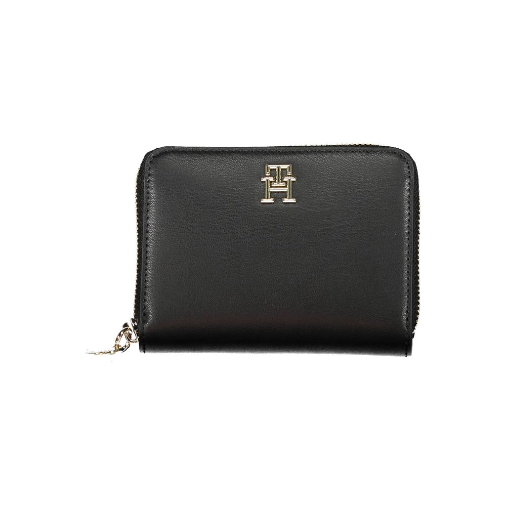 Tommy Hilfiger Black Polyethylene Women Wallet | Regal Royce